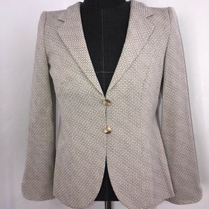 Giorgio Armani Herringbone Blazer EU 44 Black Label Borgo 21